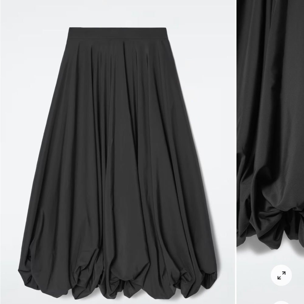 COS Bubble hem maxi skirt